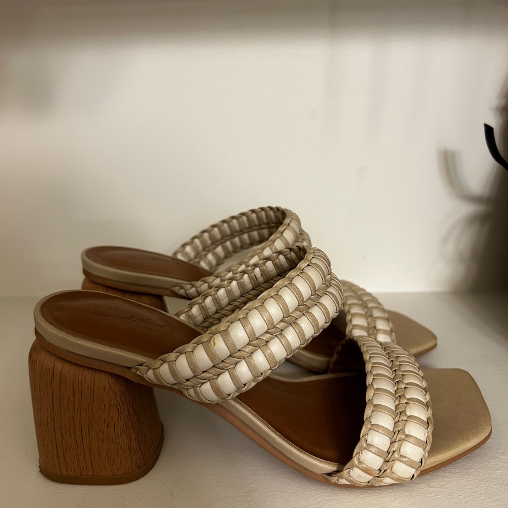 Universal Thread Cream Braided Sandals - Picture 2 of 3